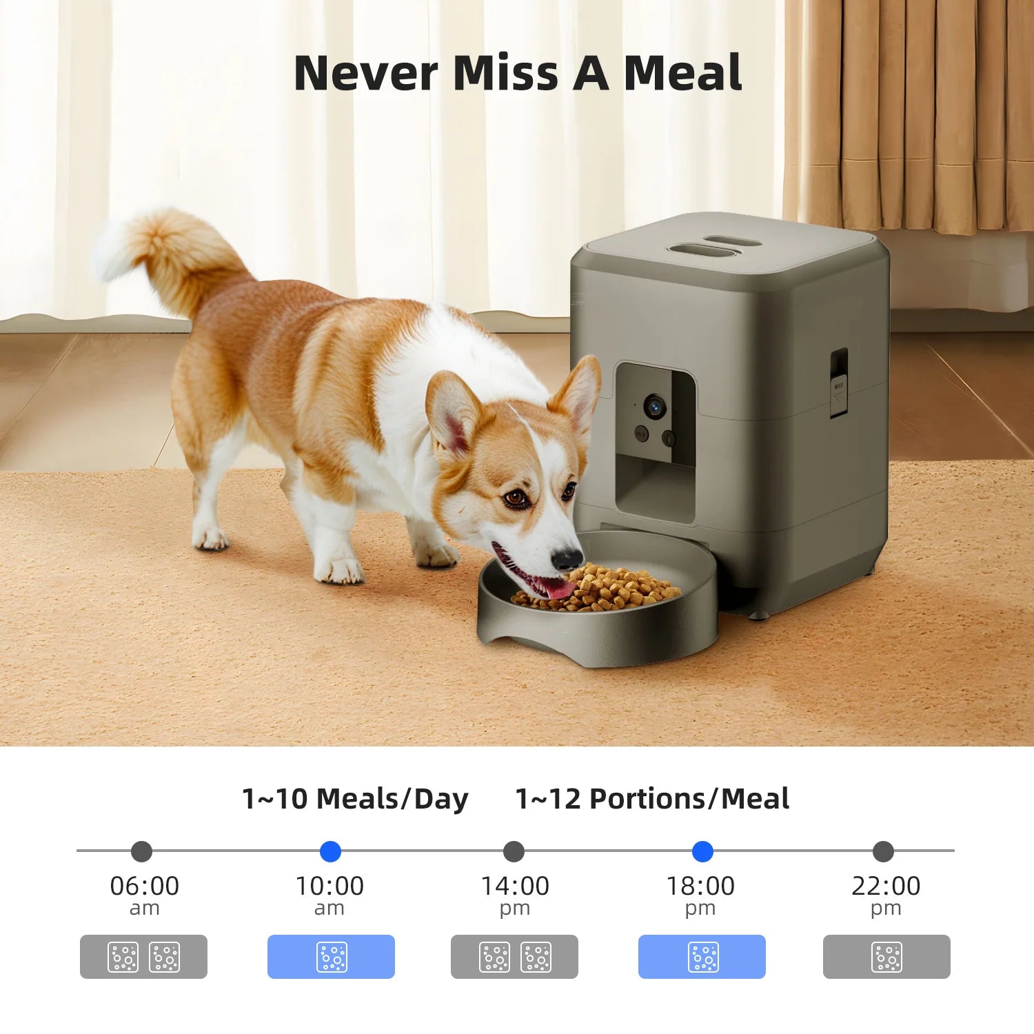 Loaf Smart Pet Feeder — Timed Meals, Camera & App Control